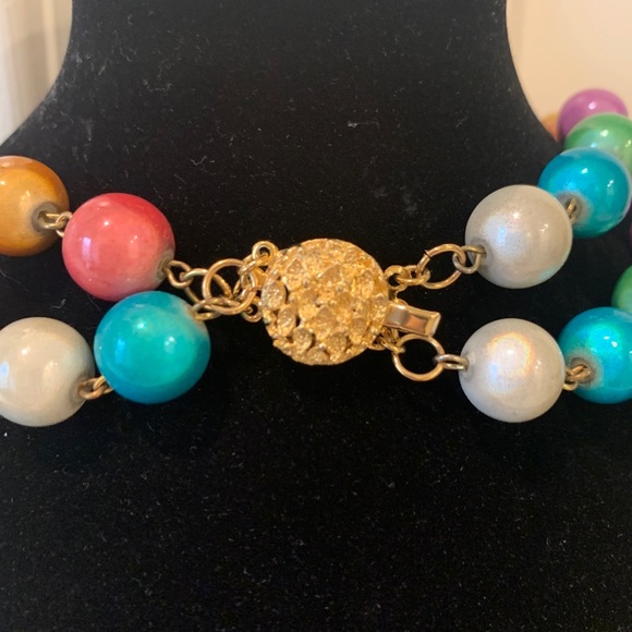 Spring colored necklace - Picture 2 of 3